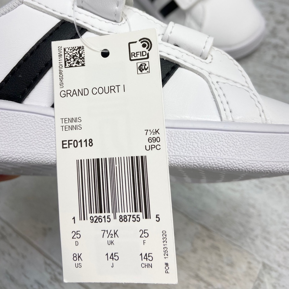 Adidas toddlers unisex Grand Court shoes - Picture 14 of 16